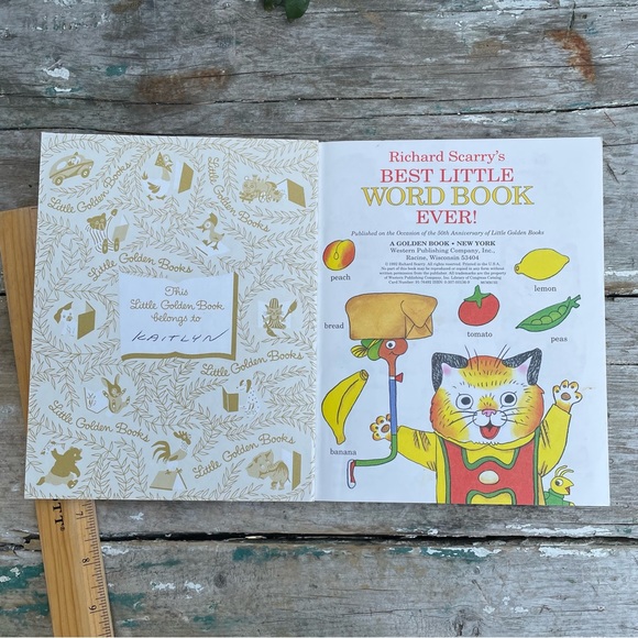 Vintage 1992 Golden Books Best Little Word Book Ever! Storybook - Picture 3 of 4